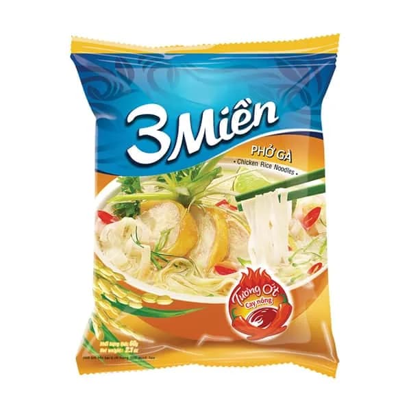 3 Mien Noodle Chicken Instant Rice 65g