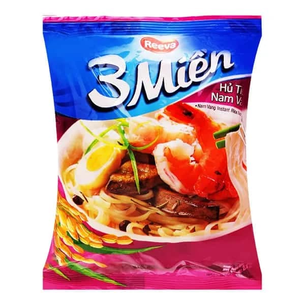 3 Mien Noodle Nam Vang Instant Rice 65g