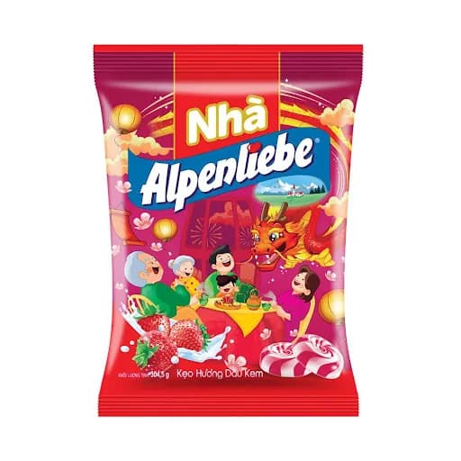 Alpenliebe Hard Candy Strawberry 304.5g