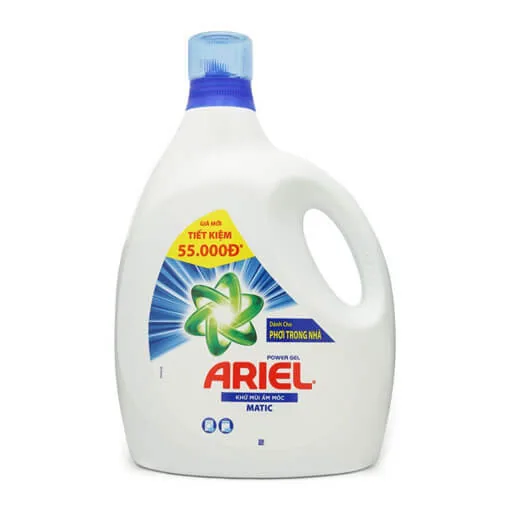 Ariel Laundry Detergent Prevent Musty Liquid 3400g