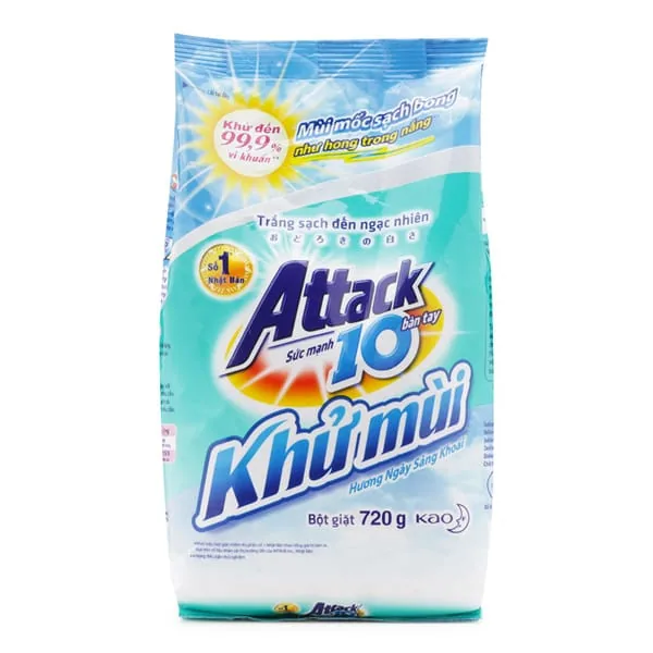 Attack Laundry Detergent Fresh Day Powder 720g