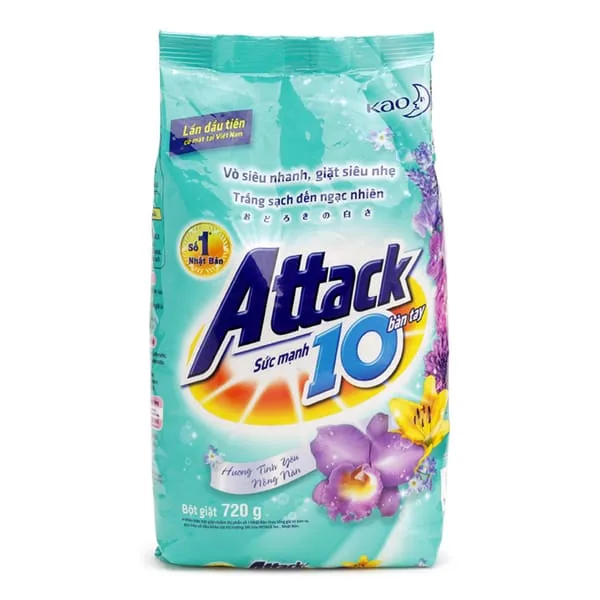 Attack Laundry Detergent Passionate Love Powder 720g