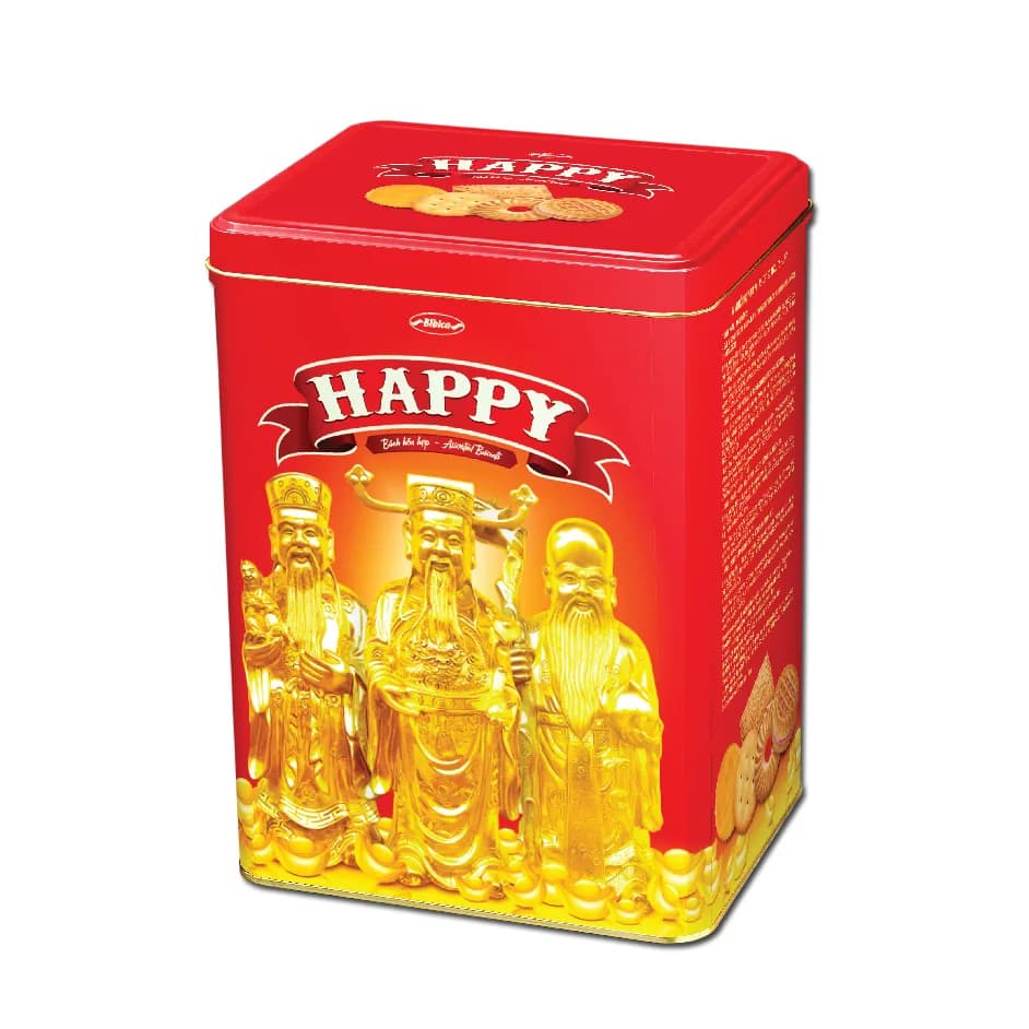 Bibica Biscuit Happy Assorted Tin 600g