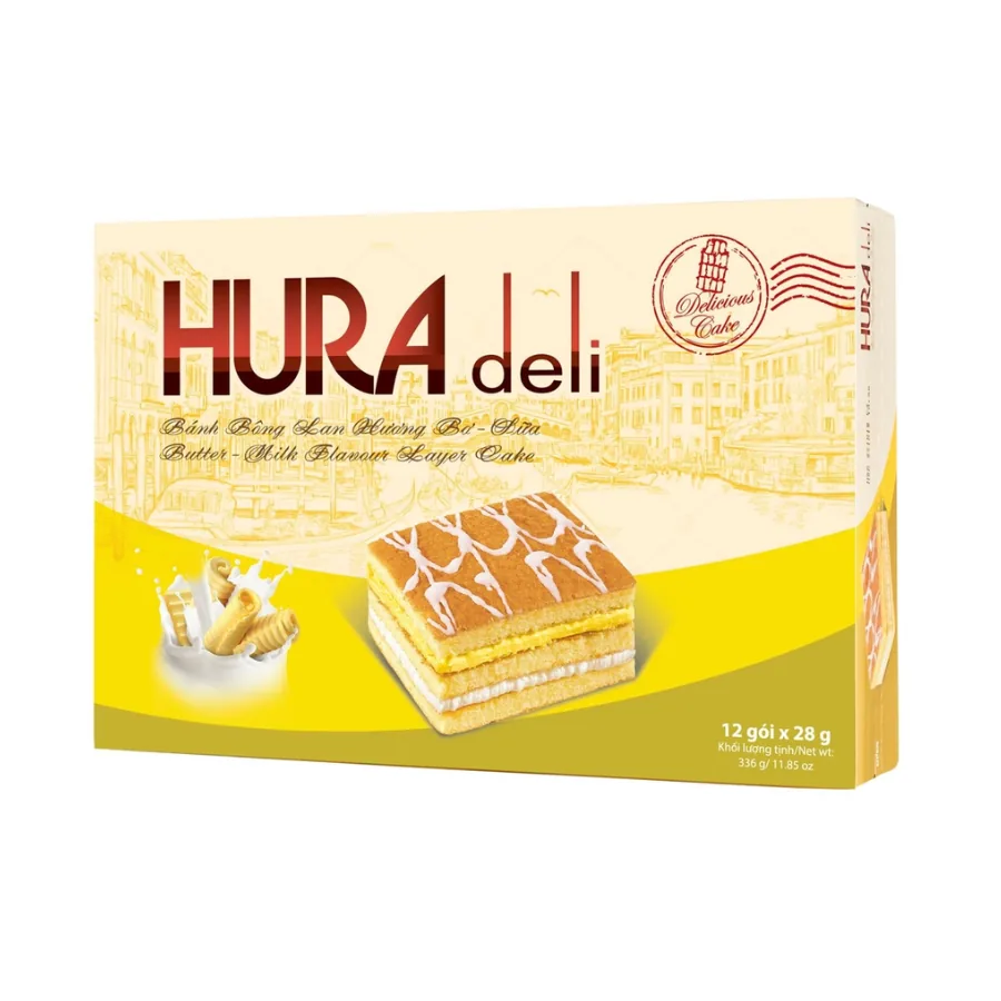 Bibica Candy Hura Deli Butter Milk Layer 336g x 10