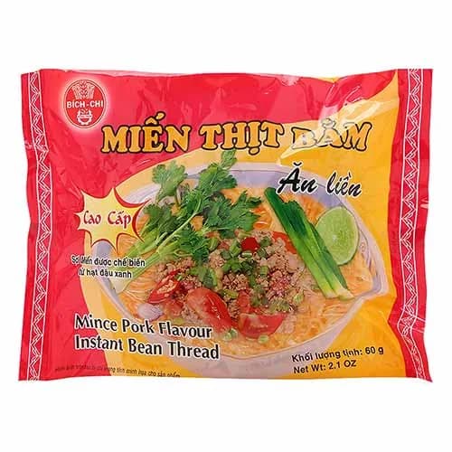 Bich Chi Noodle Mien Thit Bam Mince Pork Instant Bean Thread 60g