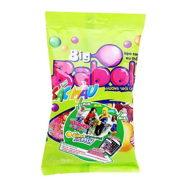 Big Babol Bubble Gum Colours Fruits 190g