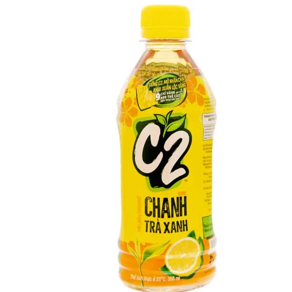 C2 Soft Drink Chanh Tra Xanh Green Tea Lemon 360ml