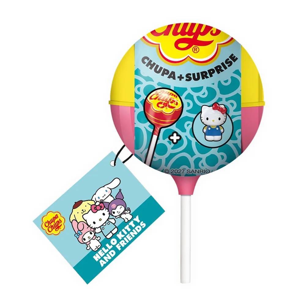Chupa Chups Lollipop Strawberry Surprise Hello Kitty 12g