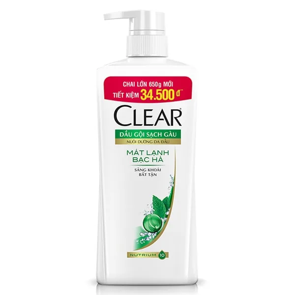 Clear Shampoo Cool Methol 650g