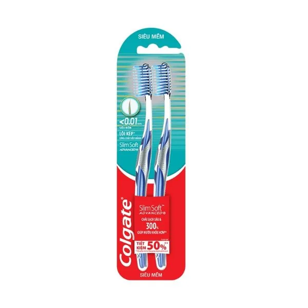 Colgate Toothbrush SlimSoft Advanced 2 Pieces 2s