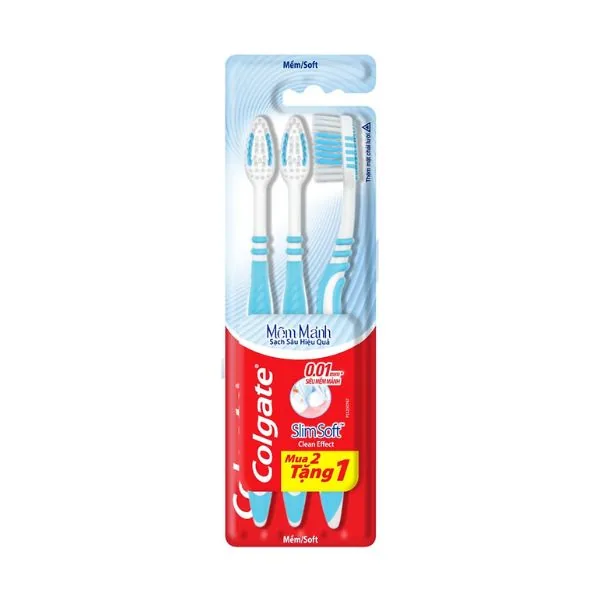 Colgate Toothbrush SlimSoft Clean Effect 1s