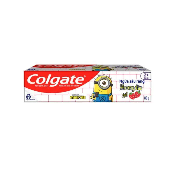 Colgate Toothpaste Kids Minion Strawberry Gel 80g x 36