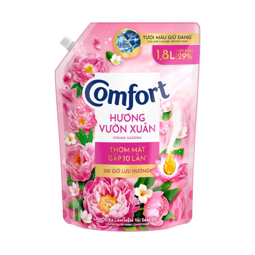Comfort Fabric Softener Spring Garden Concentrated 1800ml
