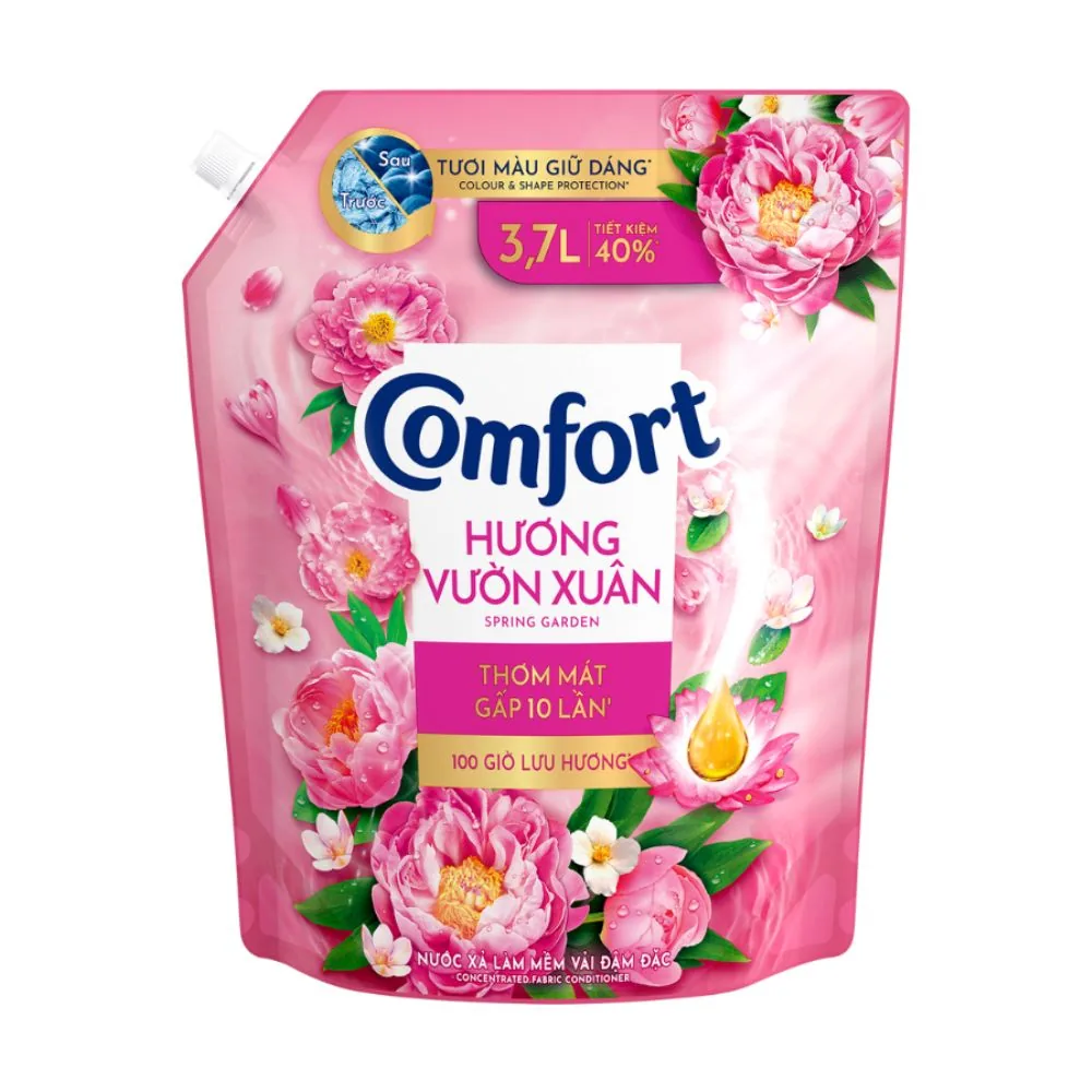 Comfort Fabric Softener Spring Garden Concentrated 3700ml