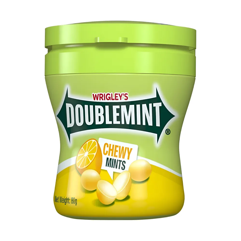 Doublemint Chewing Gum Lemon Mint 80g
