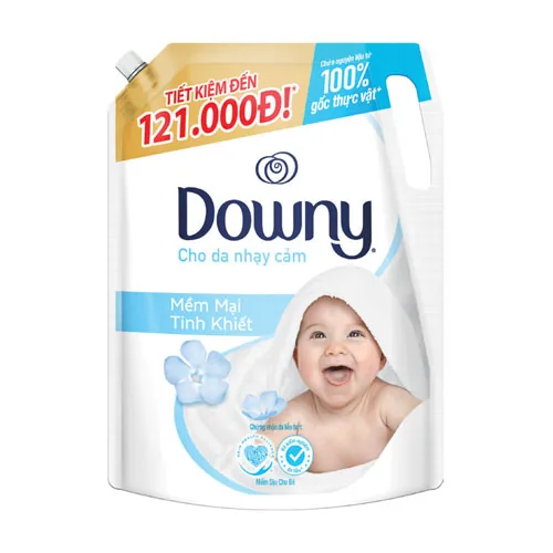 Downy Fabric Softener Baby Pure Soft Refill 2600ml x 4