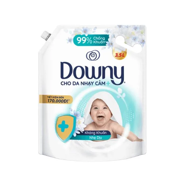 Downy Fabric Softener Sensitive Skin Soft 3500ml x 4