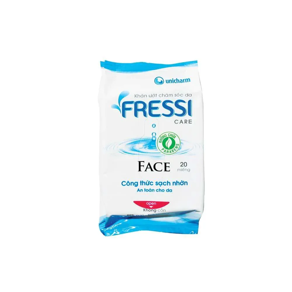 Fressi Care Wet Wipe Face gói 20s