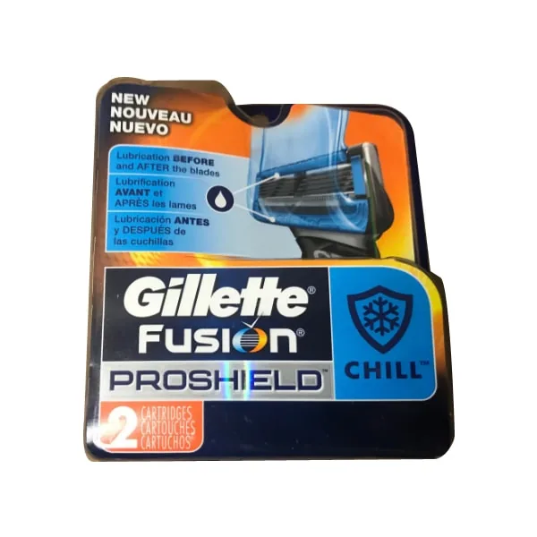 Gillette Razor Fusion Proshield Chill Refill Cartridge 2’S 1s