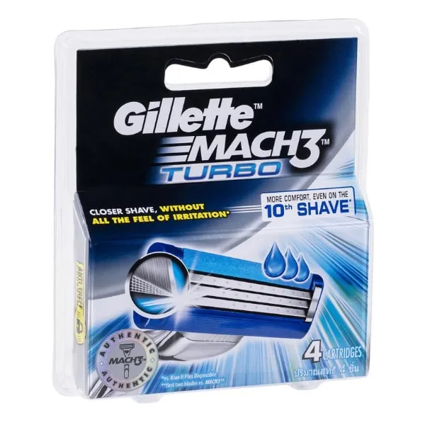 Gillette Razor March 3 Turbo Refill Cartridge 4’S 1s