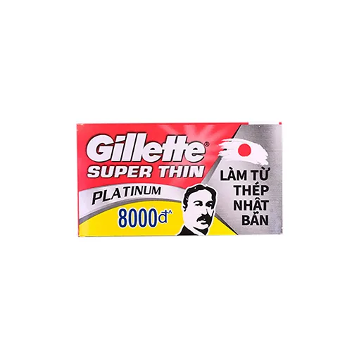 Gillette Razor Super Thin Platinum Blade 10pcs 10s x 500
