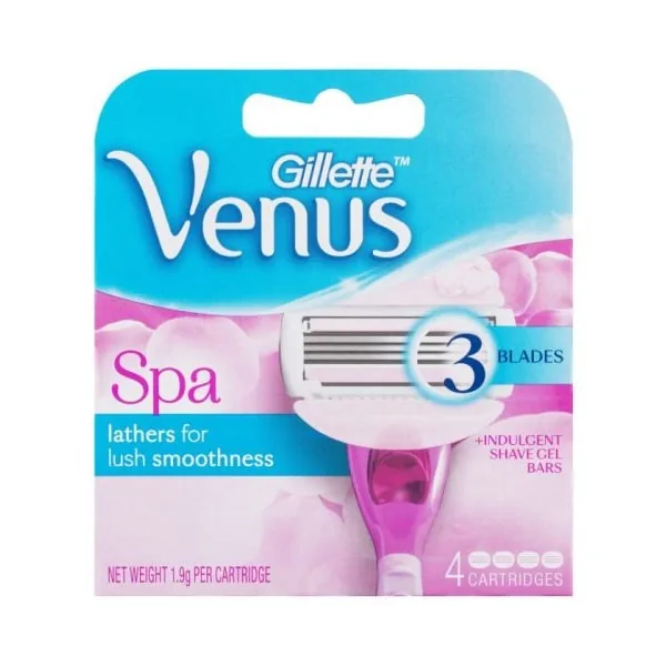 Gillette Razor Venus Spa Refill Cartridge 4’S 1s