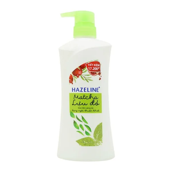 Hazeline Shower Gel Lightening Skin Matcha + Pomegranate 700g