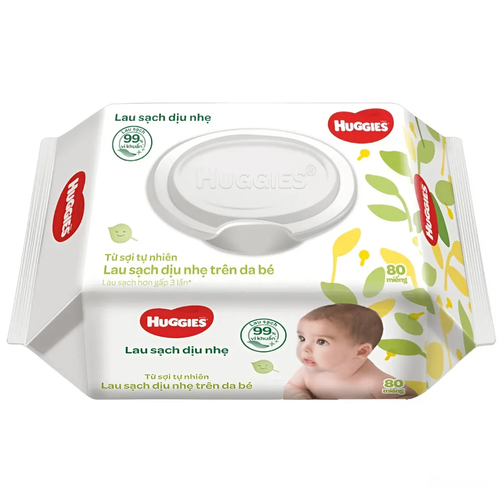 Huggies Baby Wipes Clean Care 80 Pieces 80s