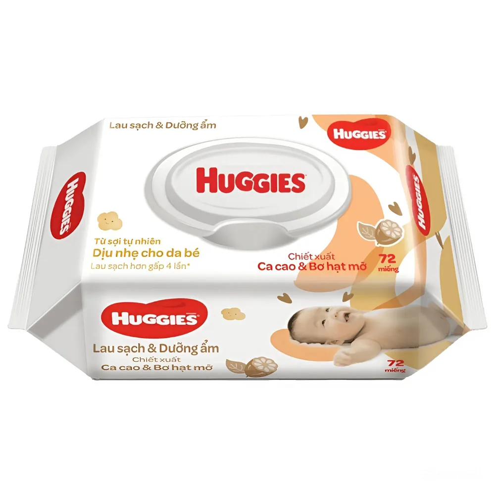 Huggies Baby Wipes Nourish & Care 72 Pieces 72s