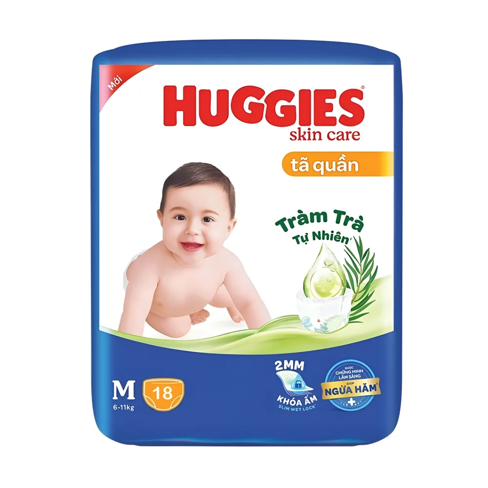 Huggies Pants Diaper Dry Eco M 18 Pieces 18s