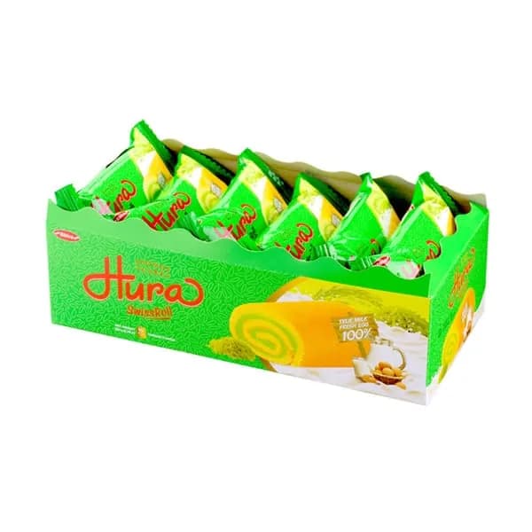 Hura Biscuit Swissroll Pandan 180g