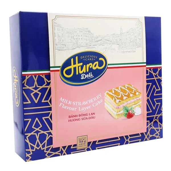 Hura Cake Deli Strawberry Milk Layer 168g