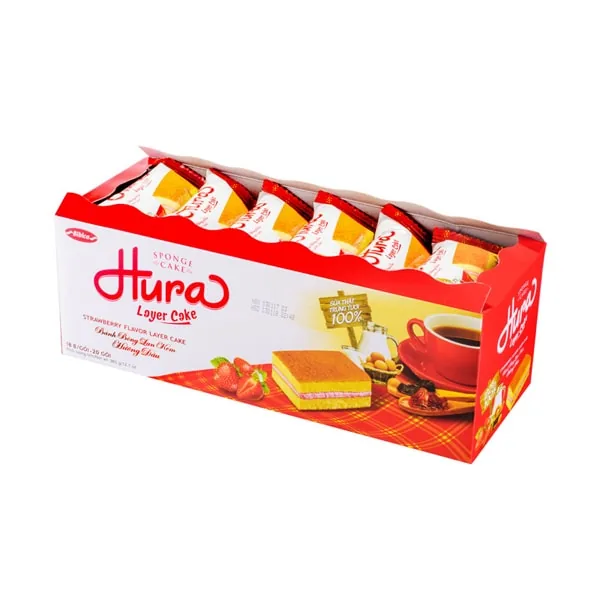 Hura Cake Demi Strawberry Layer 360g