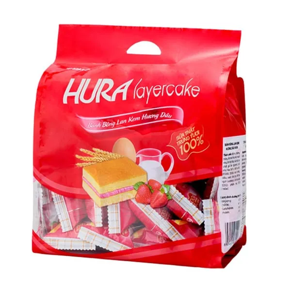 Hura Cake Strawberry Layer 390g