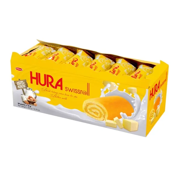 Hura Milk Swissroll Butter 360g