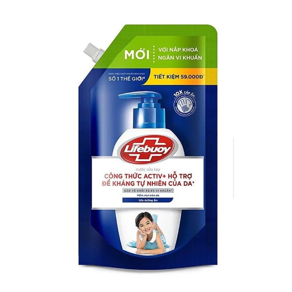Lifebuoy Hand Wash Sữa Dưỡng Ẩm 1000g
