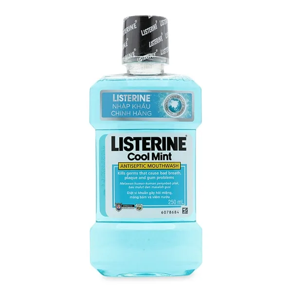 Listerine Mouthwash Cool Mint Antiseptic 250ml