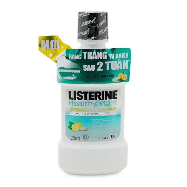 Listerine Mouthwash Healthy Bright 250ml