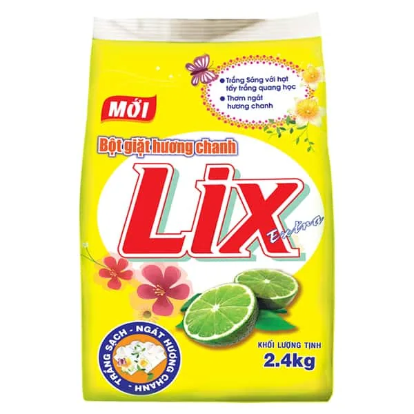 Lix Laundry Detergent Extra Lemon Powder 600g