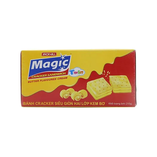 Magic Cracker Twin Sandwich Butter Floavoured Cream 210g