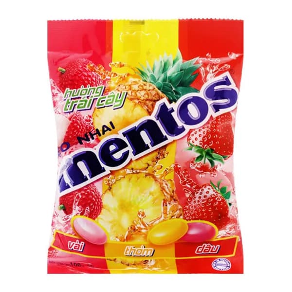 Mentos Candy Mini Soft Fruit 108g