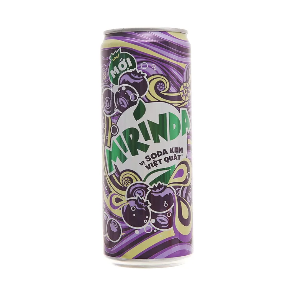 Mirinda Soft Drink Soda Cream Blueberry 320ml