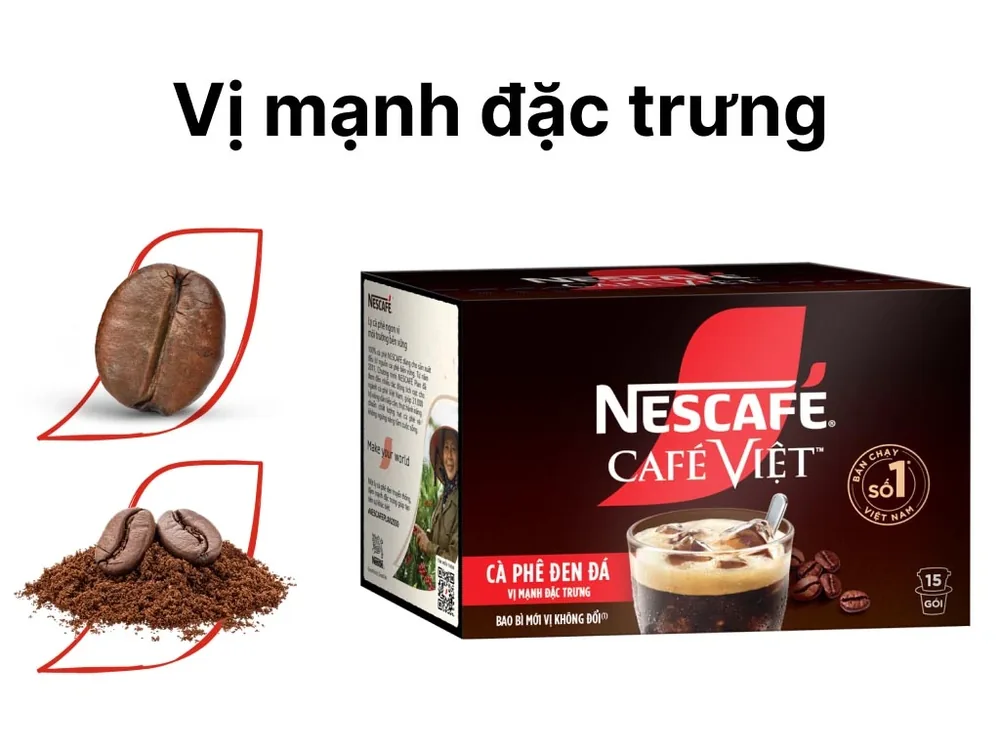 Nescafé Coffee Cafe Viet Black Instant 16Gx15 15s