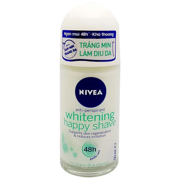 Nivea Deodorant Roll-on Whitening Happy Shave For Women 50ml