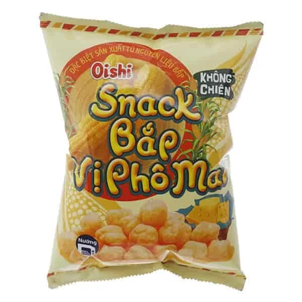 Oishi Snack Cheese Flavors Popcorn 45g