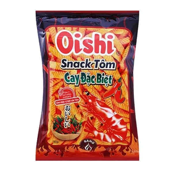 Oishi Snack Special Spicy Prawn Carckers 45g