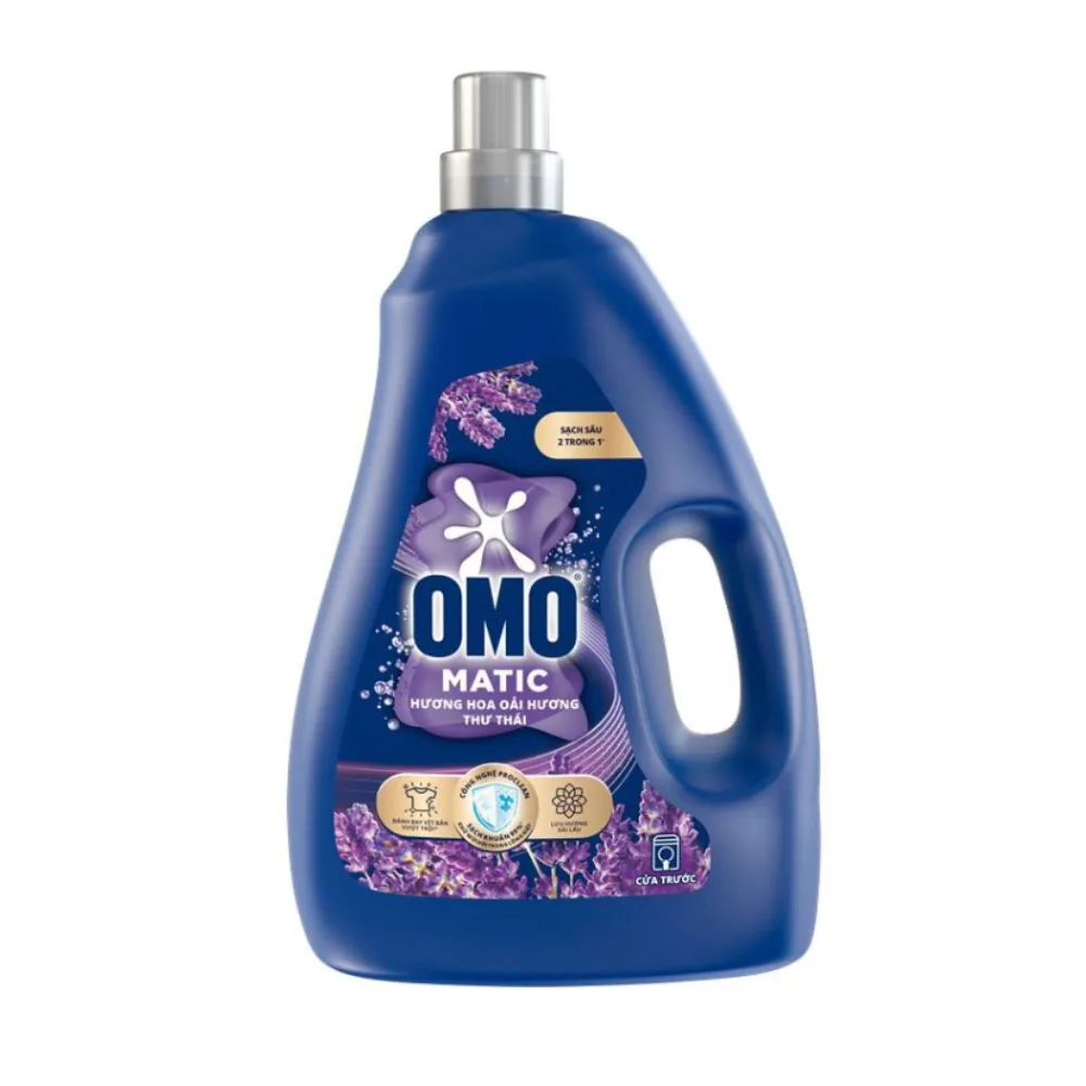 Omo Laundry Detergent Front Load Relaxing Lavender Liquid 2600g