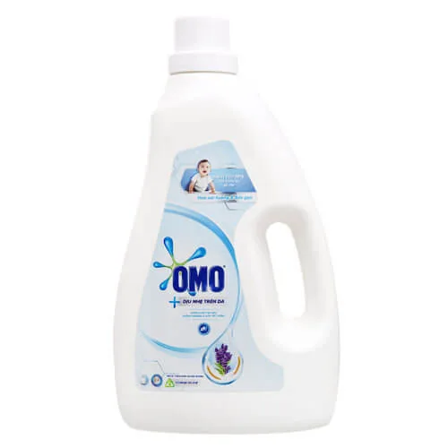 Omo Laundry Detergent Matic Gentle On Skin Liquid 2400g x 4