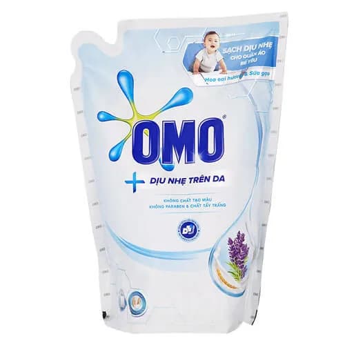 Omo Laundry Detergent Matic Gentle On Skin Liquid Refill 2400g x 4