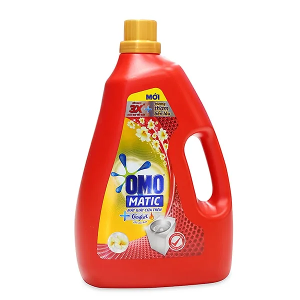 Omo Laundry Detergent Matic Plus Comfort Top Load Liquid 2400g x 4